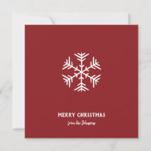 Personalized Family Name Merry Christmas Snowflake