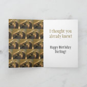 Carte Personalized Funny Birthday Greeting Card (Intérieur)