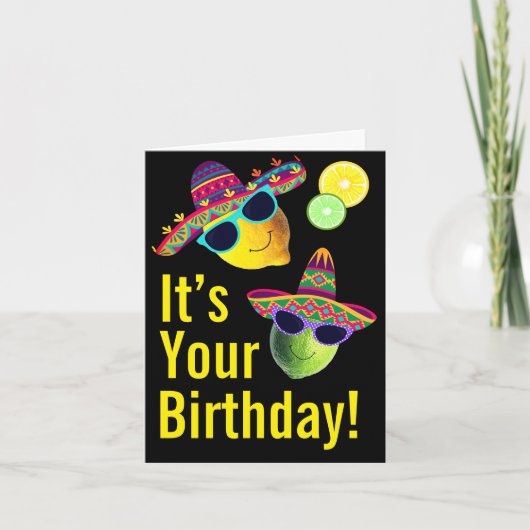 Carte Personalized Funny Lemon Lime (Devant)