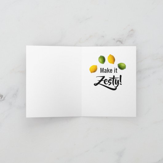 Carte Personalized Funny Lemon Lime (Intérieur)