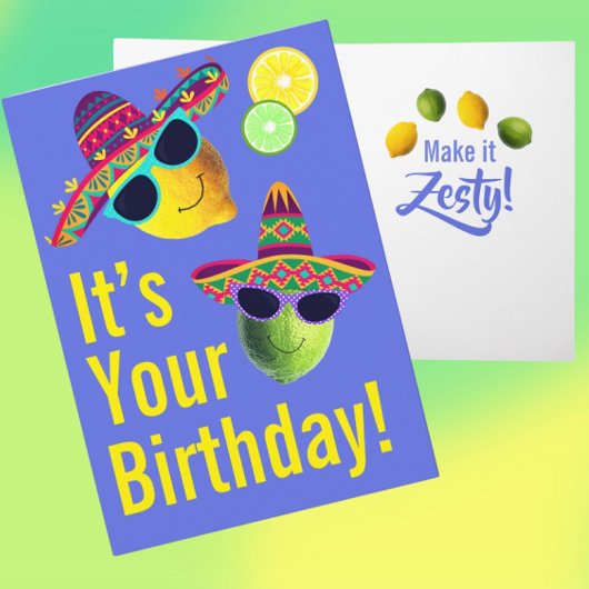 Carte Personalized Funny Lemon Lime 