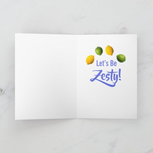 Carte Personalized Funny Lemon Lime Cinco de Mayo (Intérieur)