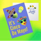 Carte Personalized Funny Lemon Lime Cinco de Mayo