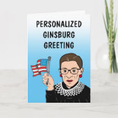 Carte Personalized Ginsburg Greeting Card (Devant)