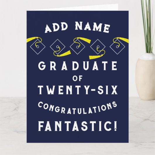 Carte Personalized Graduation 2026 (Devant)