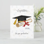 Carte Personalized Graduation Congratulations (Debout devant)