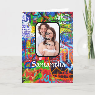 Carte Personalized graffiti