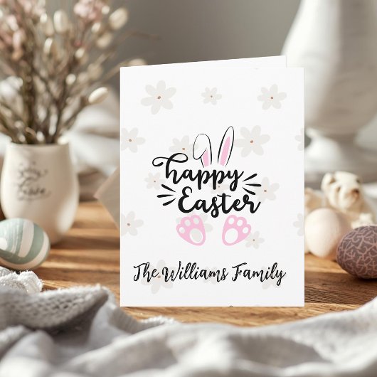 Carte Personalized Happy Easter Folded Greeting Card