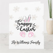 Carte Personalized Happy Easter Folded Greeting Card (Devant)