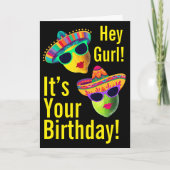 Carte Personalized Hey Gurl Funny Lemon Lime (Devant)