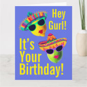 Carte Personalized Hey Gurl Funny Lemon Lime (Devant)