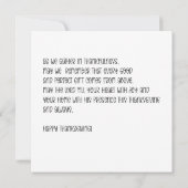 Carte Personalized highland cows thanksgiving card  (Dos)