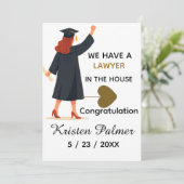 Carte Personalized law school graduation  (Debout devant)