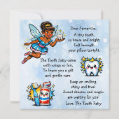 Carte Personalized Letter from the Tooth Fairy (Devant)