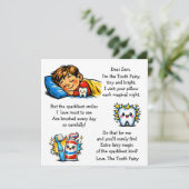 Carte Personalized Letter from the Tooth Fairy (Debout devant)