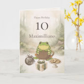 Carte Personalized Meet Zochi 10th Birthday (Fleur jaune)
