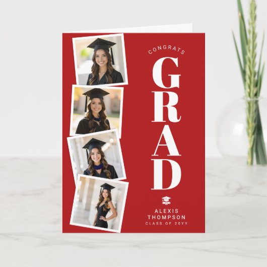 Carte Personalized Modern School College Graduation (Devant)