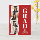 Carte Personalized Modern School College Graduation (Fleur jaune)