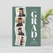 Carte Personalized Modern School College Graduation  (Debout devant)
