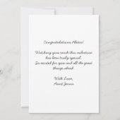 Carte Personalized Modern School College Graduation  (Dos)