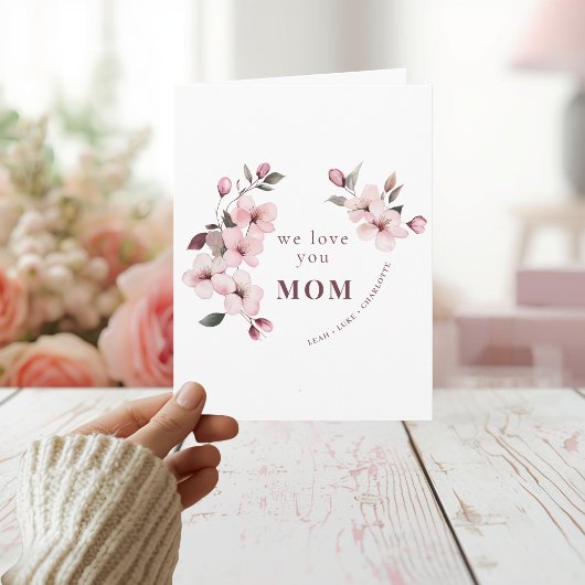 Carte Personalized Mothers Day Card for Mom