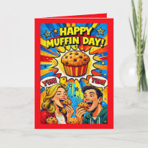 Personalized National Muffin Day Greeting Card