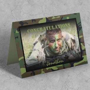 Carte Personalized Photo Army Passing Out