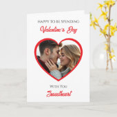 Carte Personalized Photo Valentine's Day | My Favorite  (Fleur jaune)