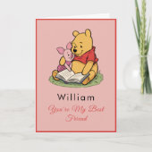 Carte Personalized Pooh Bear Friendship (Devant)