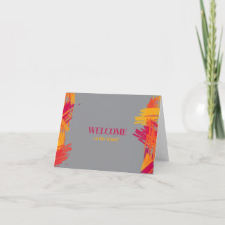 Carte Personalized simple Elegant Welcome to the team