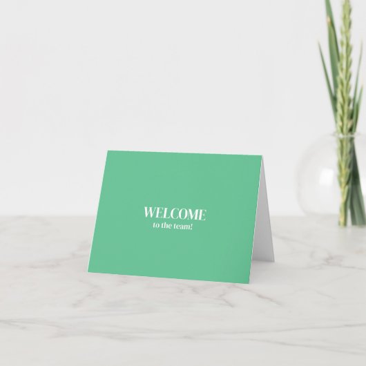 Carte Personalized simple Elegant Welcome to the team (Devant)
