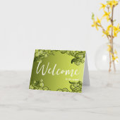 Carte Personalized simple Elegant Welcome to the team (Fleur jaune)