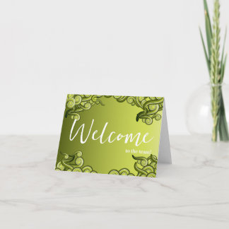 Carte Personalized simple Elegant Welcome to the team
