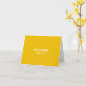Carte Personalized simple Elegant Welcome to the team (Fleur jaune)
