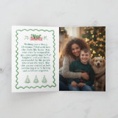 Carte Personalized Snowflake Ornament Christmas Card (Intérieur)