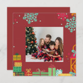 Carte Personalized Square Holiday Card (Devant / Derrière)