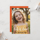 Carte Personalized Valentines Day Photo  (Devant/Arrière en situation)