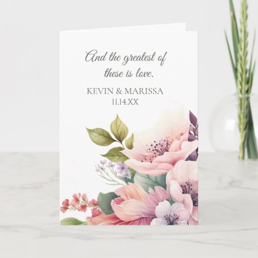 Carte Personalized Wedding Congrats card (Devant)