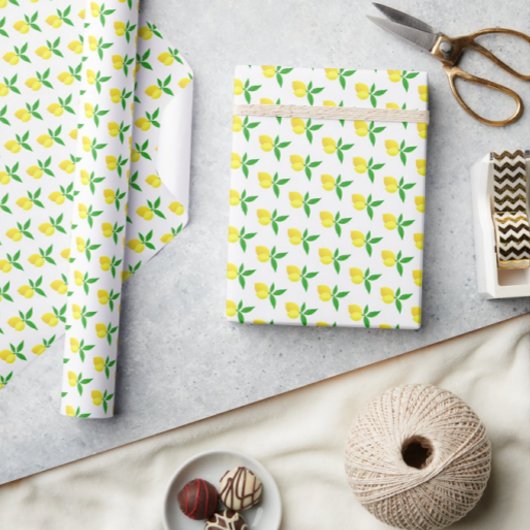 Carte Personalized Yellow Lemons Teal 