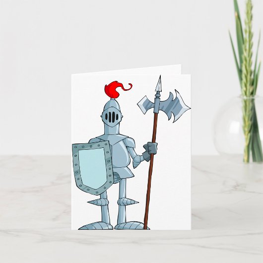 Carte Personnage de chevalier en armure médiévale