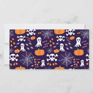 Carte Personnages amusants et effrayants d'Halloween