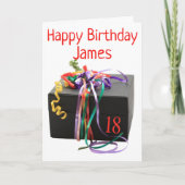 Carte personnalisable 18e anniversaire (Devant)