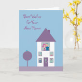 Carte Personnalisable à la maison mignon de couples et (Fleur jaune)