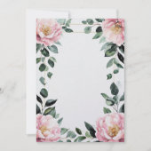 Carte personnalisable à motif floral rose pour tou (Devant)