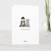 Carte Personnalisable Anniversaire de chats, chats et ch (Dos)