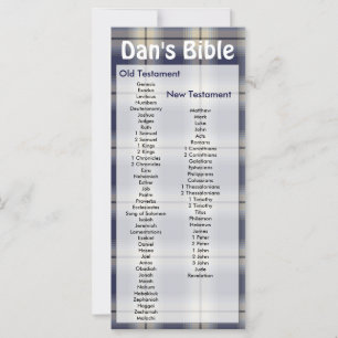 Carte Personnalisable Bible Signet Plaid Hommes