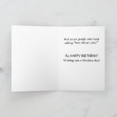 Carte Personnalisable Chat Funny Anniversaire pour femme (Intérieur)