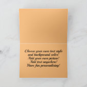 Carte personnalisable chaton orange mignon (Intérieur)