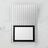 Carte personnalisable Classique Design Blanc à l'i (Intérieur)