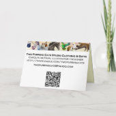 Carte personnalisable de chat siamois de joyeux (Dos)